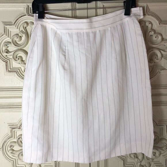 Dresses & Skirts - Vintage 90’s Future Ozbek pinstriped mini skirt US Size 10